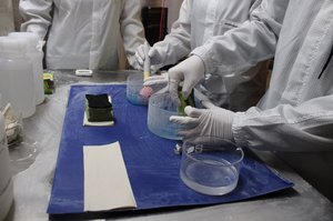 Arbeit am Wafer