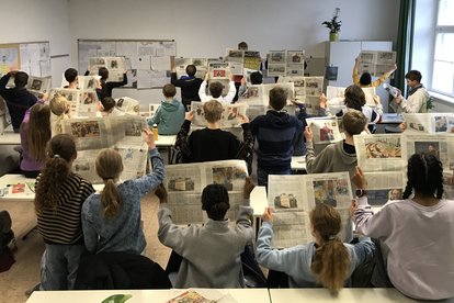 Zeitungslektüre
